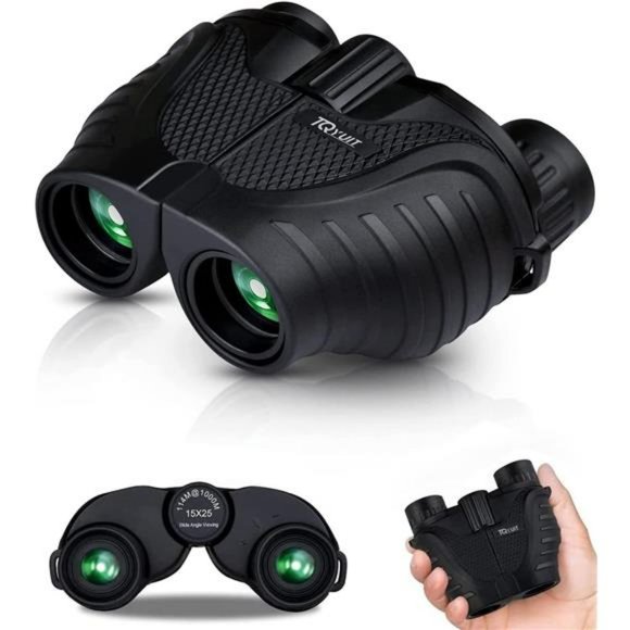 Binoculars 15x25, Waterproof Binoculars with Low Light Night Vision
